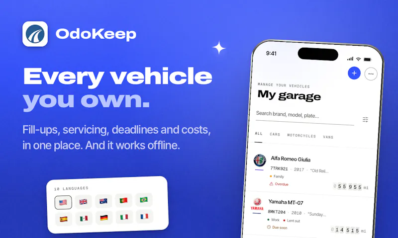 OdoKeep screenshot 2