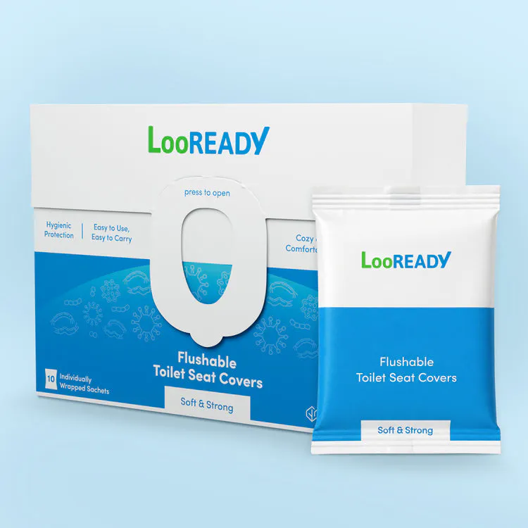 LooREADY Flushable Toilet Seat Covers