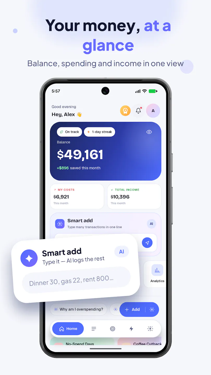 AI Expense Manager & Tracker 截图 1