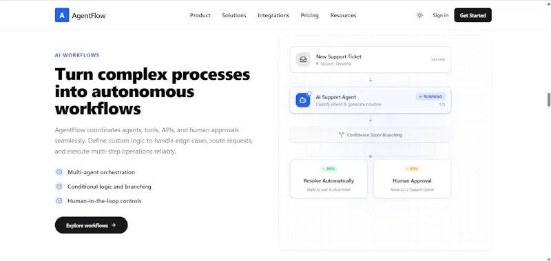 AgentFlow screenshot 2