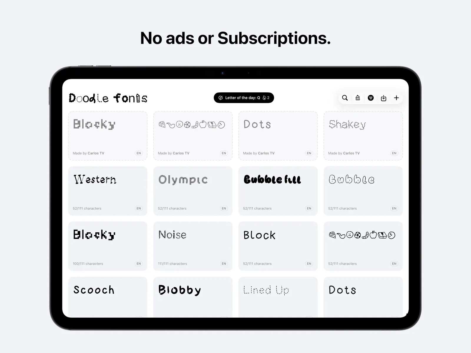 Doodle Fonts screenshot 8