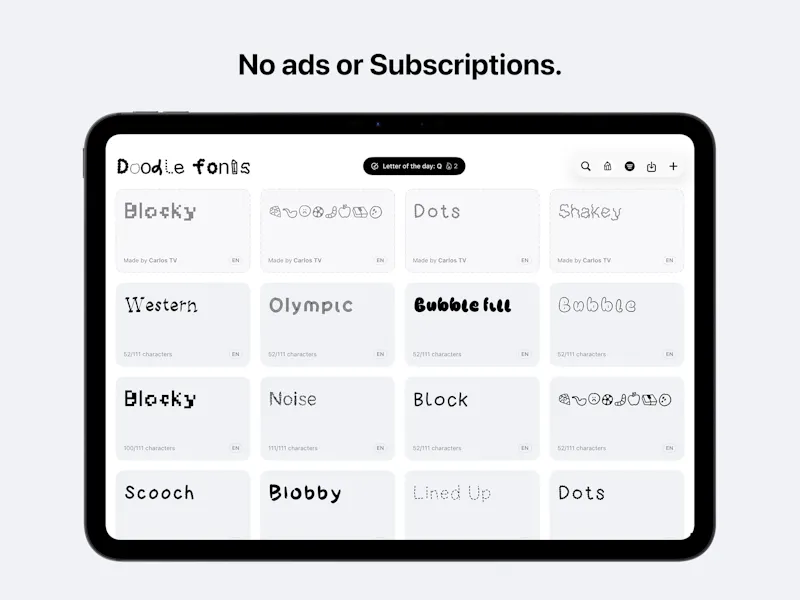 Doodle Fonts screenshot 8
