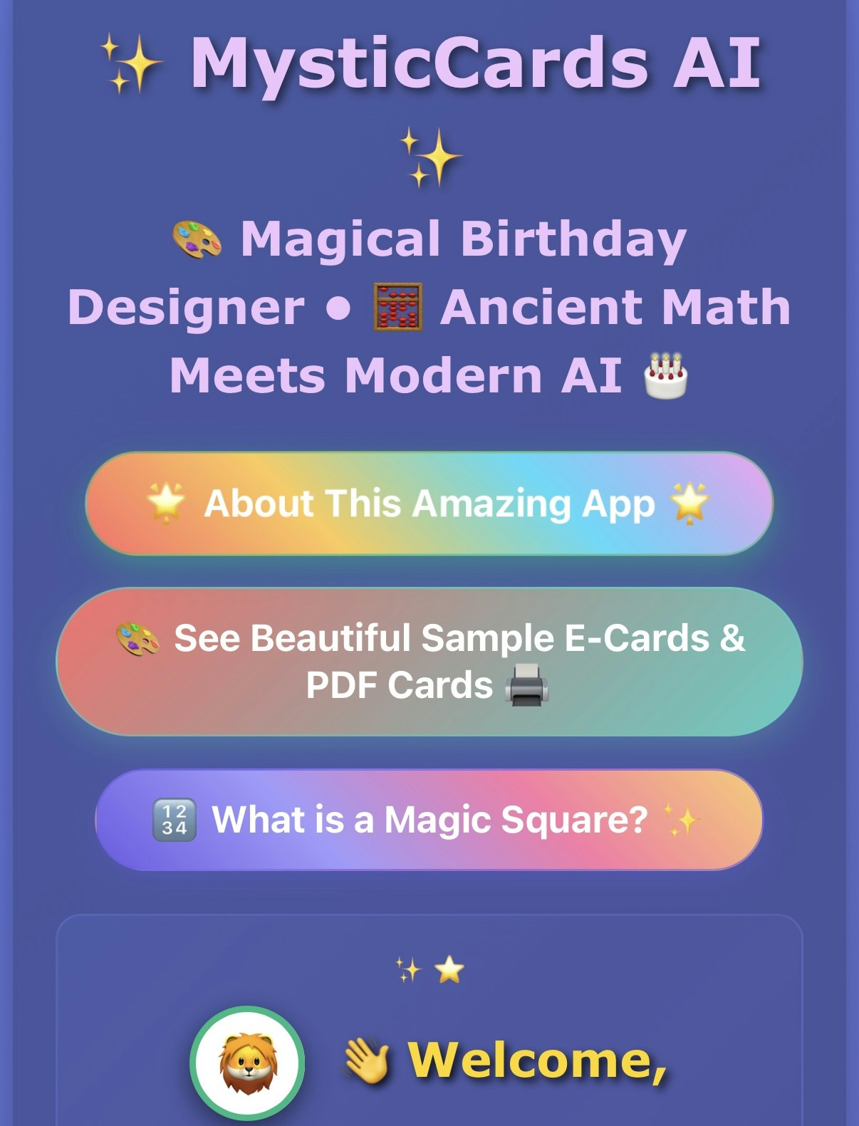 Mysticcards AI logo