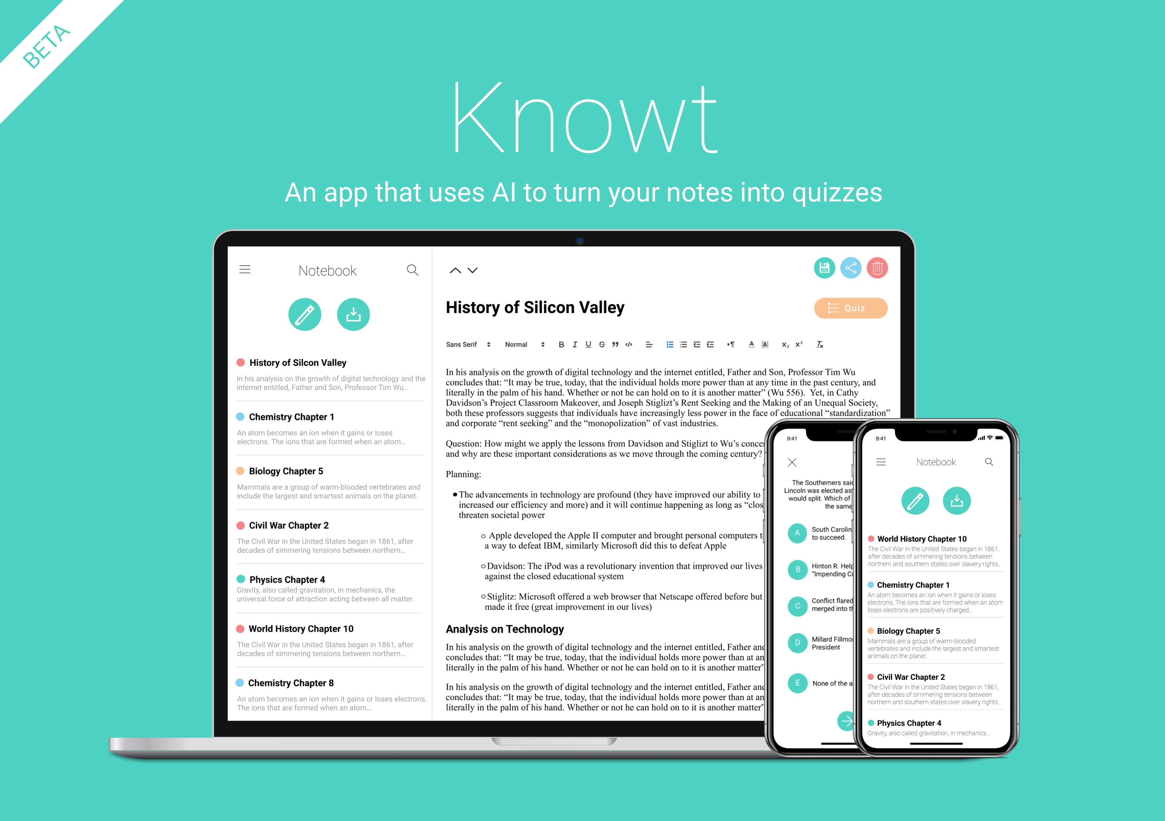 Knowt - An App That Uses AI To Turn Your Notes Into Review Quizzes ...