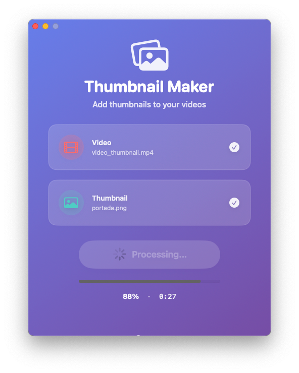 Thumbnail Maker - Main screenshot showing features and interface