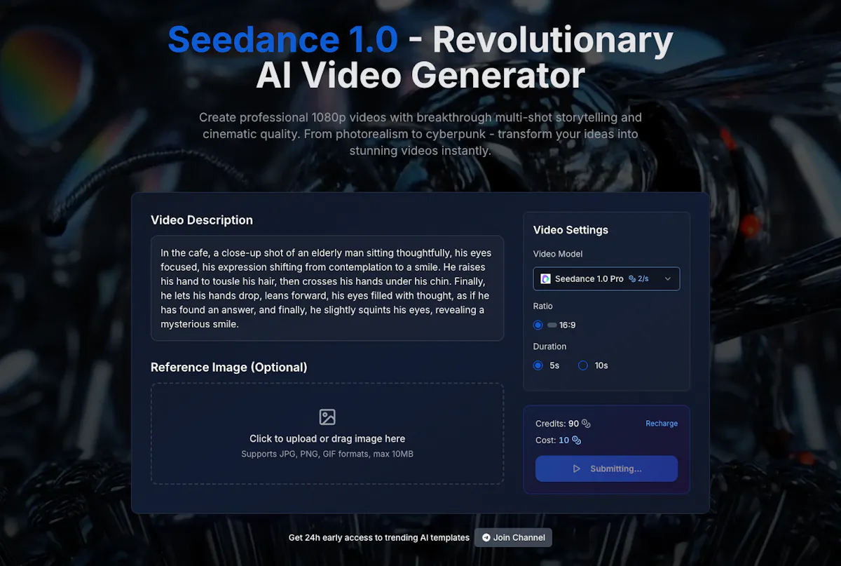Seedance Video Generator