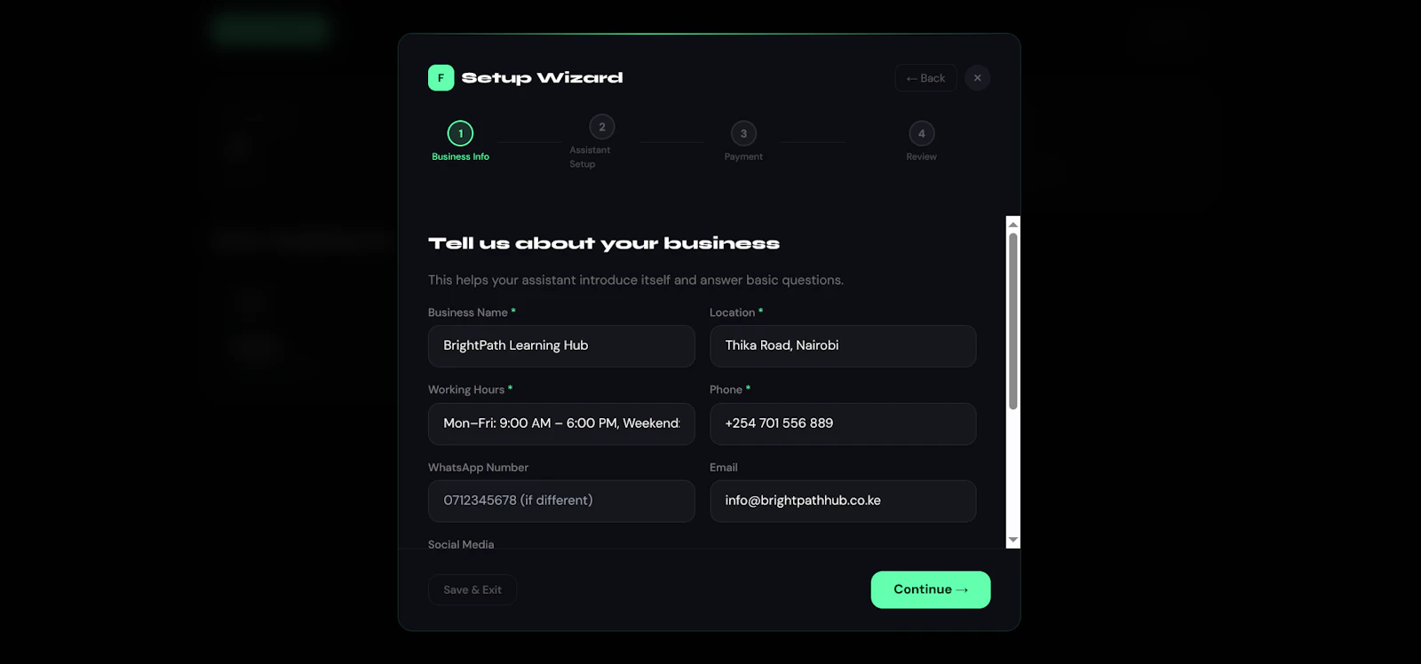 Frankly — Digital business assistants screenshot 6