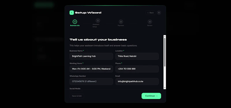 Frankly — Digital business assistants screenshot 6