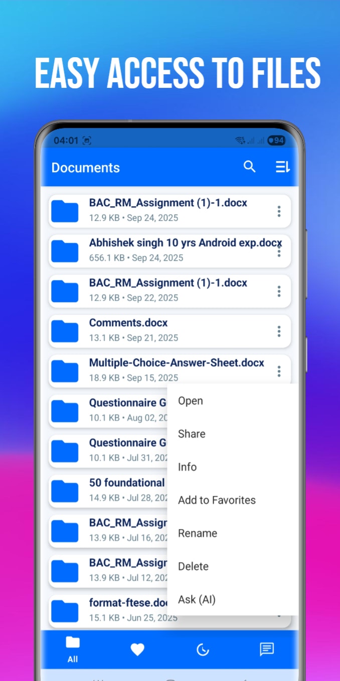 एआई डॉक्स रीडर एडिटर ऐप - AI Docx रीडर संपादक - Docx पढ़ें, Docx संपादित करें और AI प्रबंधित करें मीडिया 1