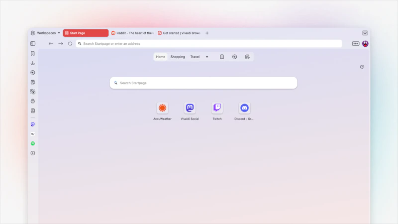 Vivaldi 8.0 screenshot 3