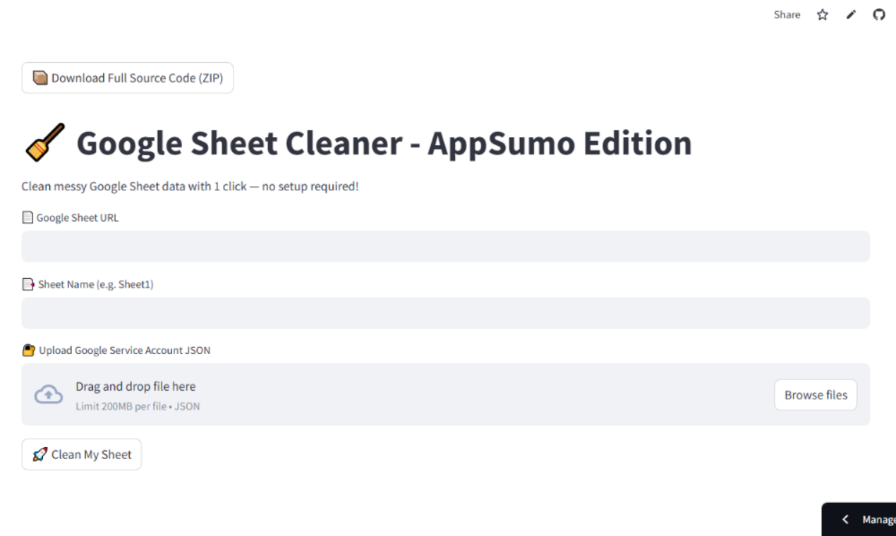 وسائط Google Sheets Cleaner Pro - تنظيف بنقرة واحدة لجداول البيانات الخاصة بك 3