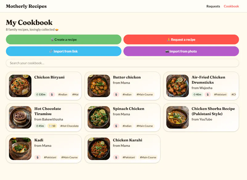 Motherly Recipes screenshot 2