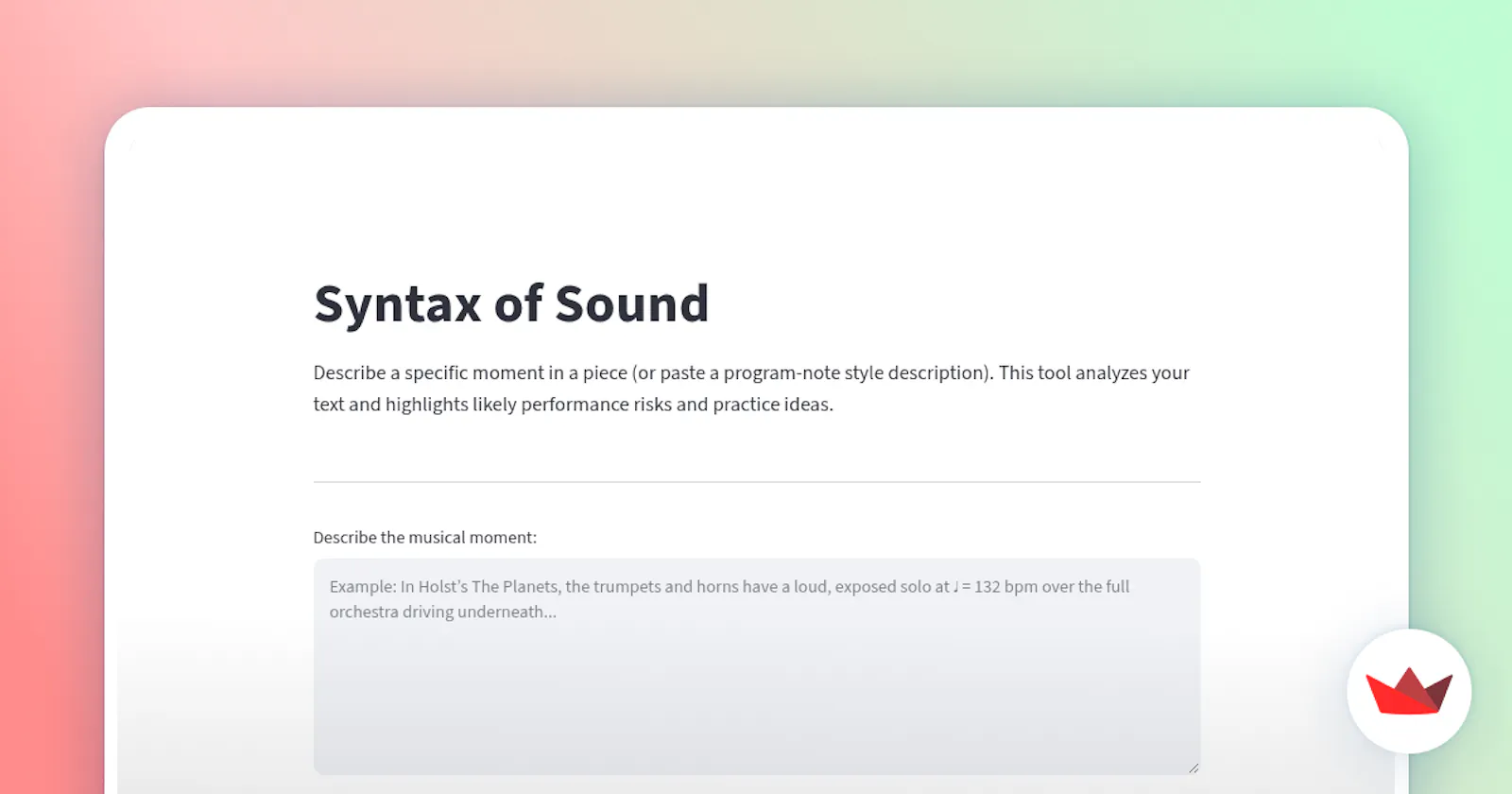 Syntax of Sound screenshot 1
