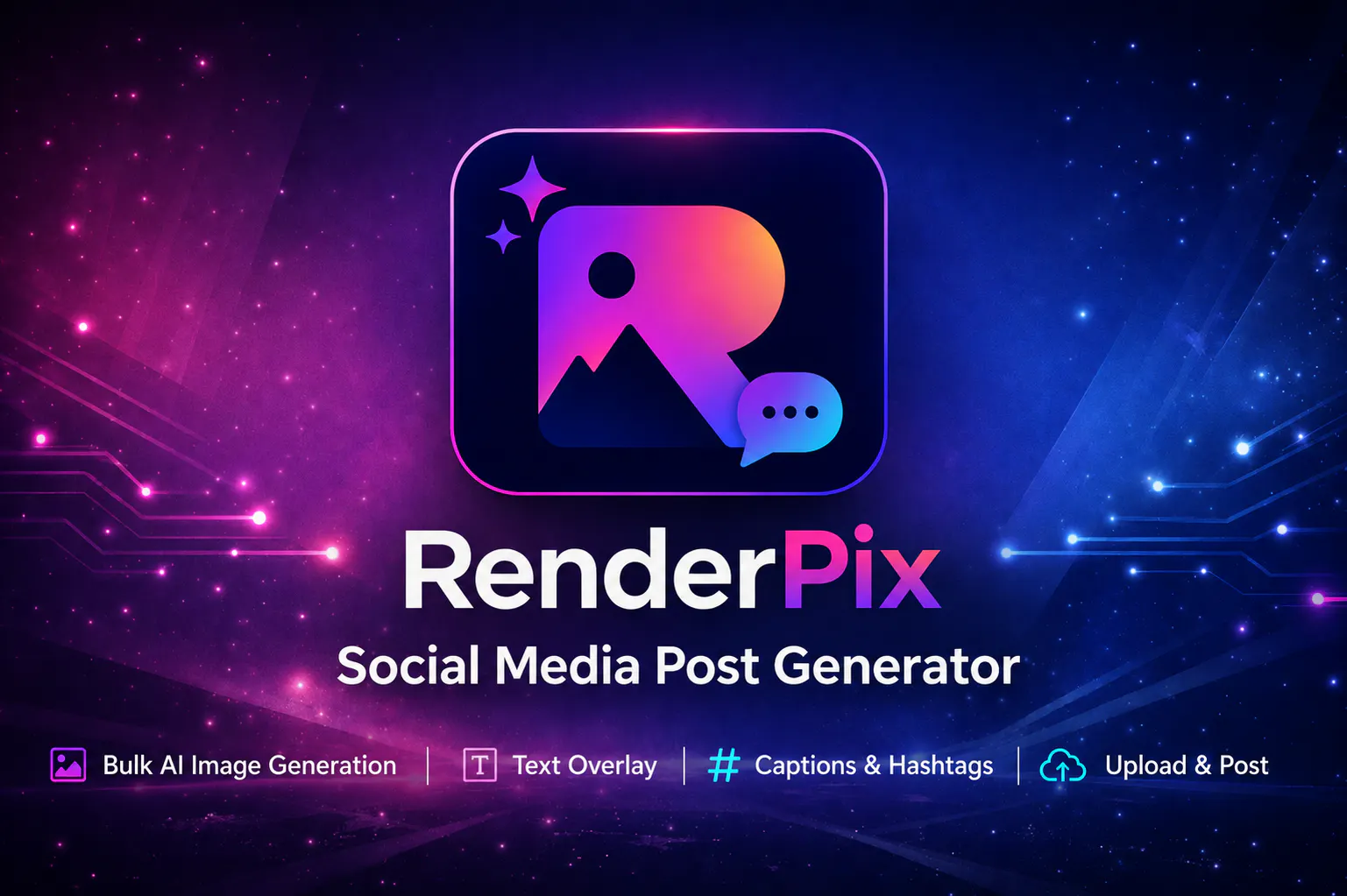 Renderpix: 30 Unique Posts in Minutes logo