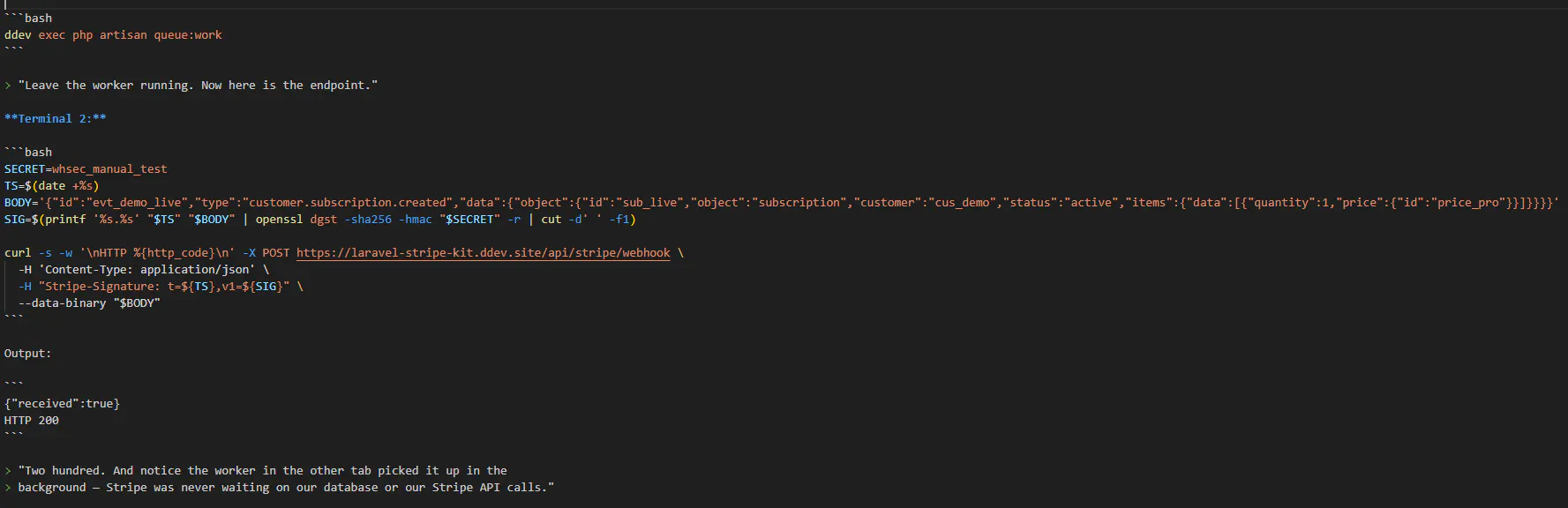 Stripe Webhook Kit for Laravel gallery image