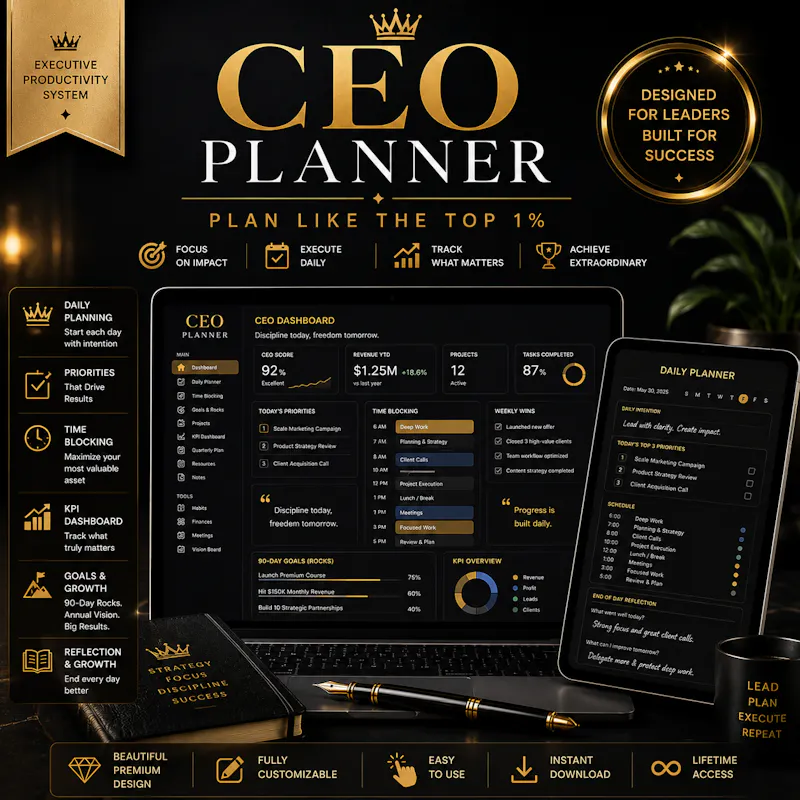 The CEO Notion Planner  screenshot 2