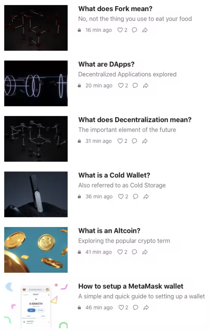 Waivly leren - Leer meer over NFT's, crypto en de metaverse media 2