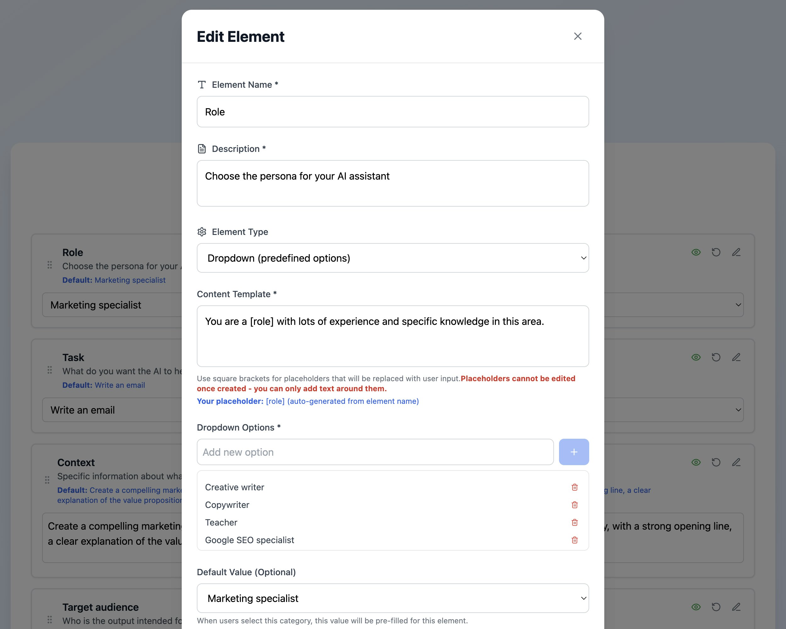 Prompt Builder gallery image