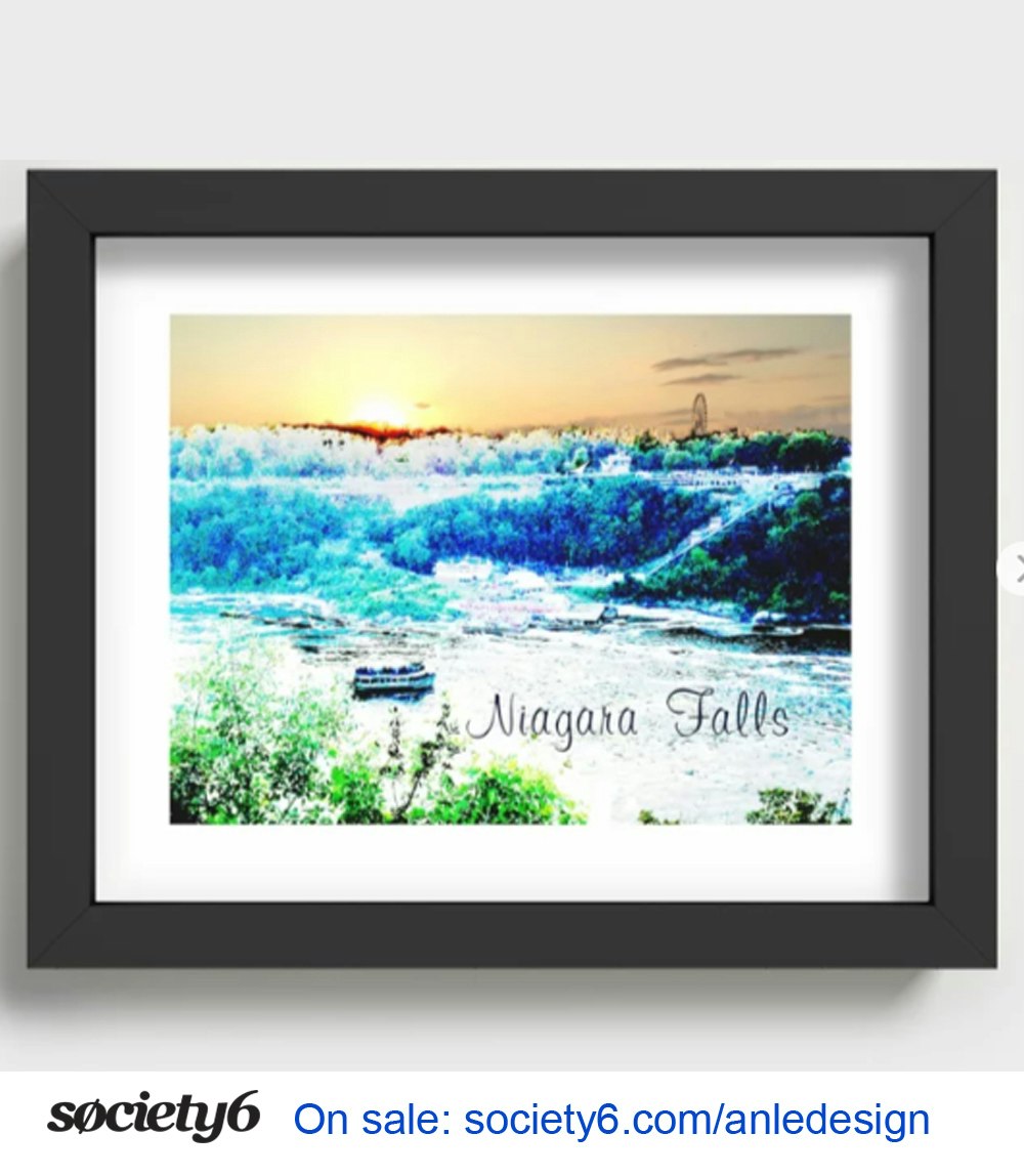 Sunset on Niagara Falls Buffalo America