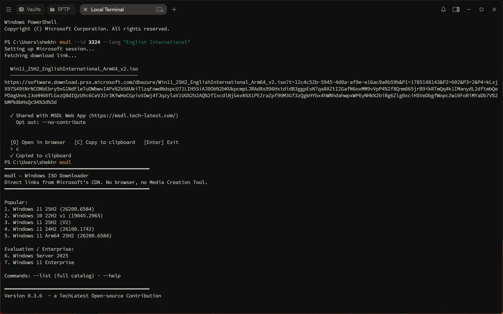MSDL — Windows ISO Downloader gallery image