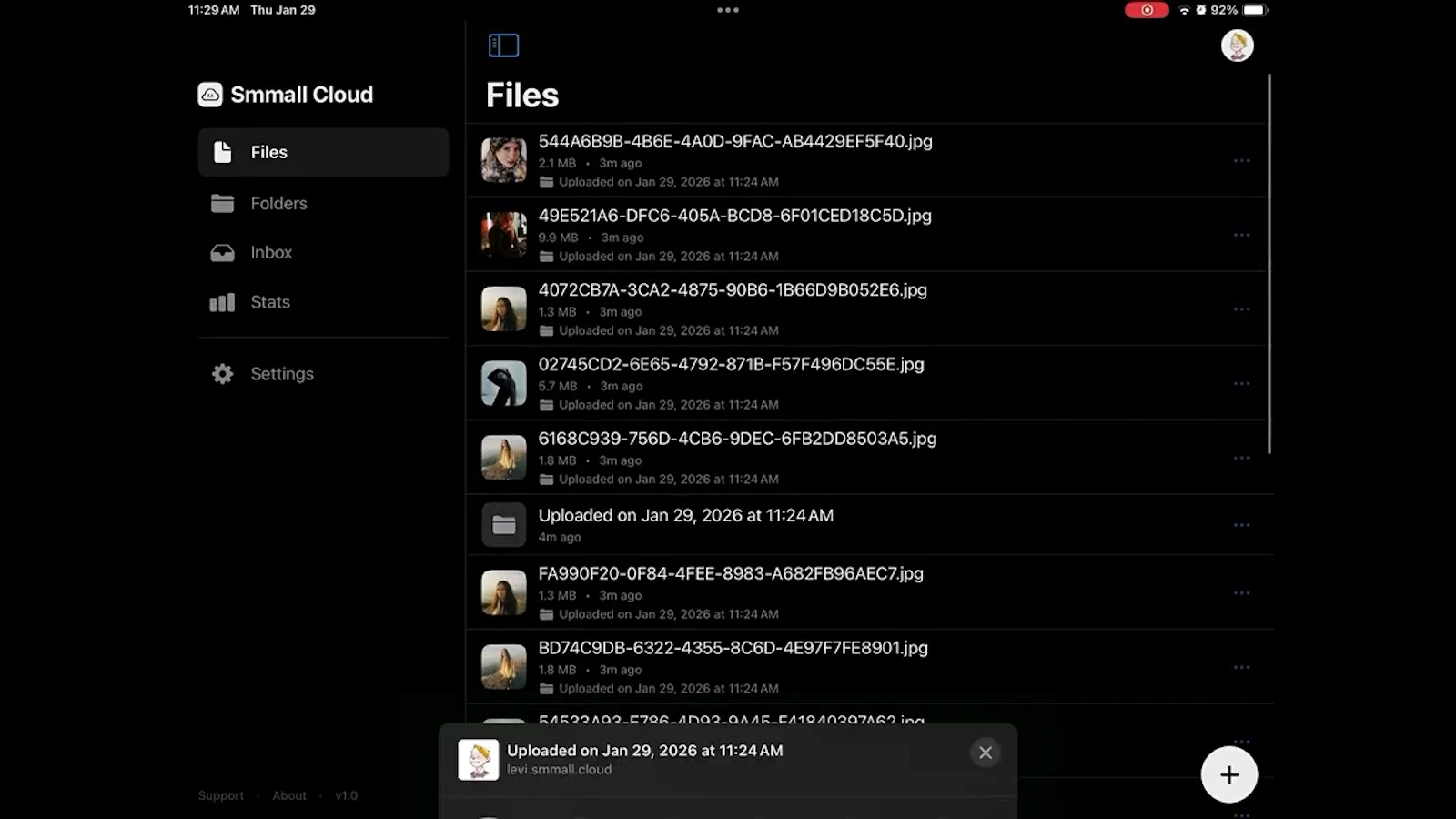 Smmall Cloud for iOS screenshot 1 (video preview)