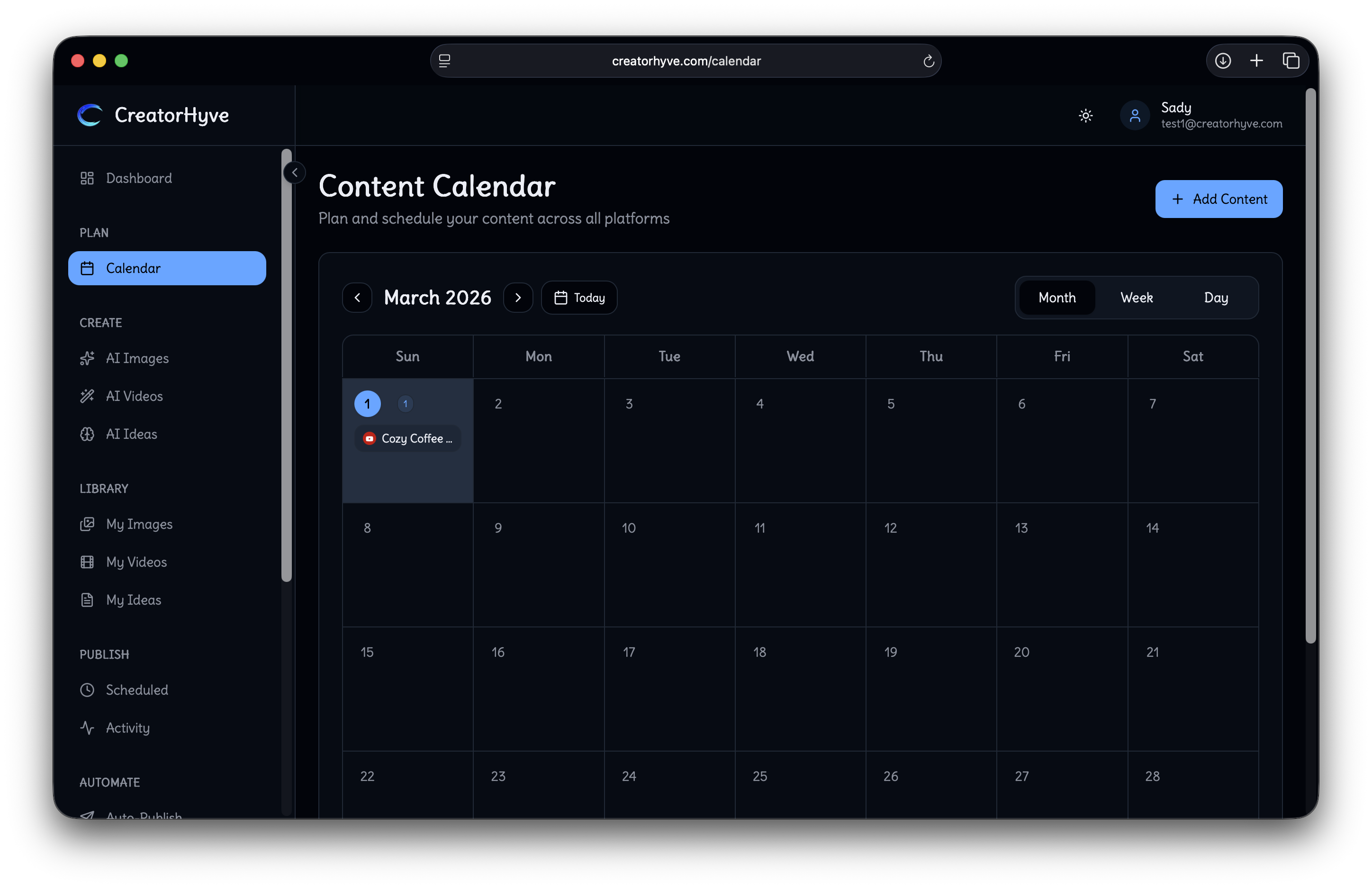 CreatorHyve - Screenshot 3 showing product features and functionality