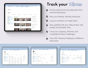 Ultimate Fitness Planner Notion Template gallery image