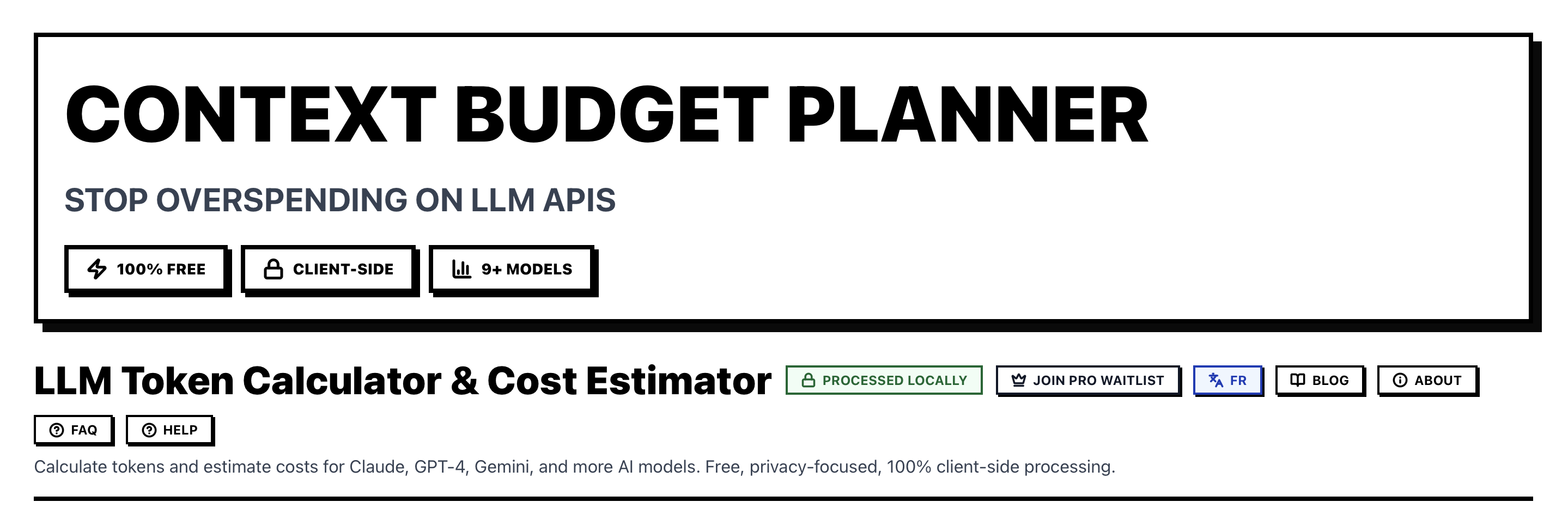 Context Budget Planner gallery image