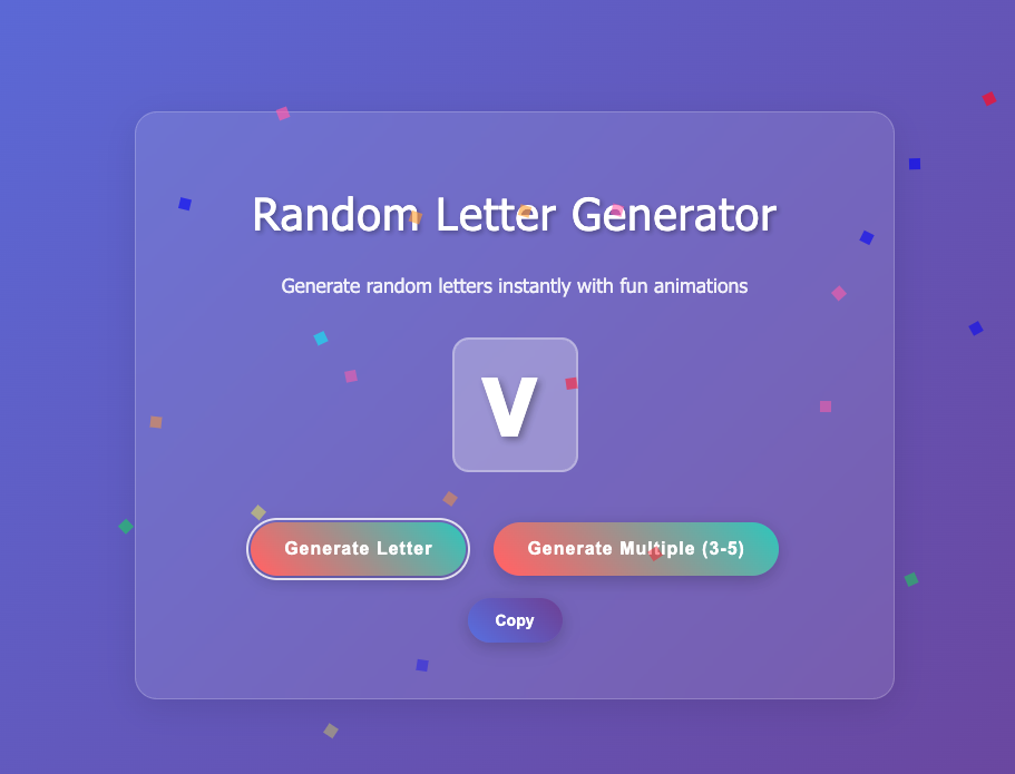 Random Letter Generator gallery image
