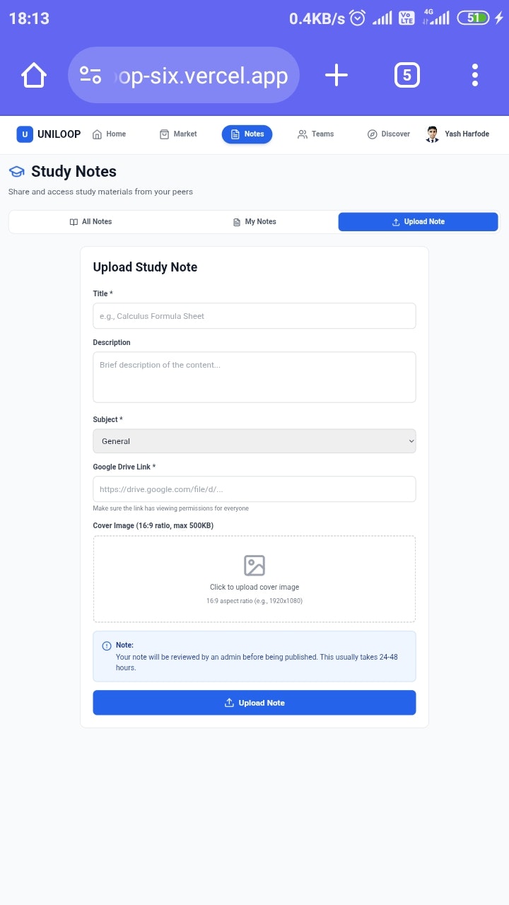 Uniloop - Screenshot 2 showing product features and functionality