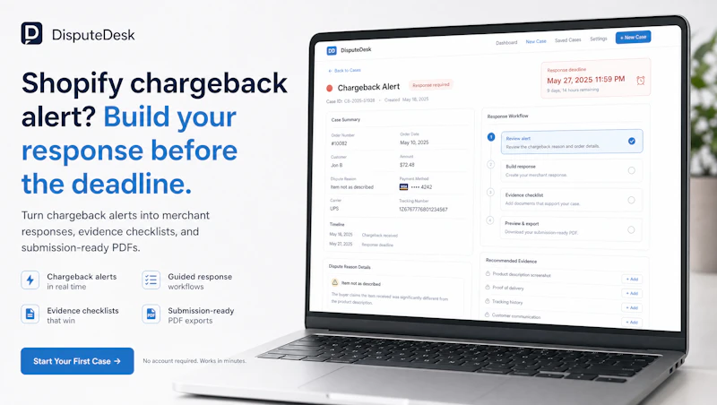 DisputeDesk screenshot 2