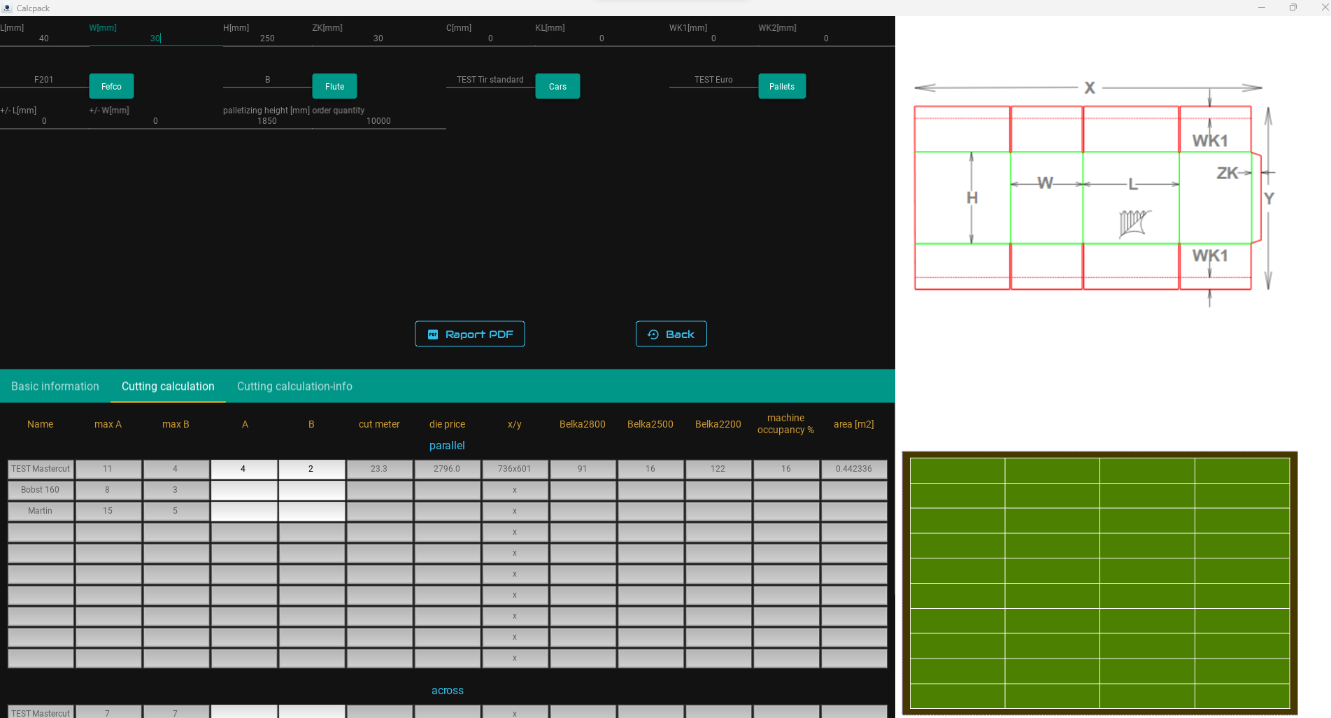 Mídia 4 de CALCKPACK Cálculo da embalagem. - Calcpack é uma ferramenta para calcular formatos de embalagem