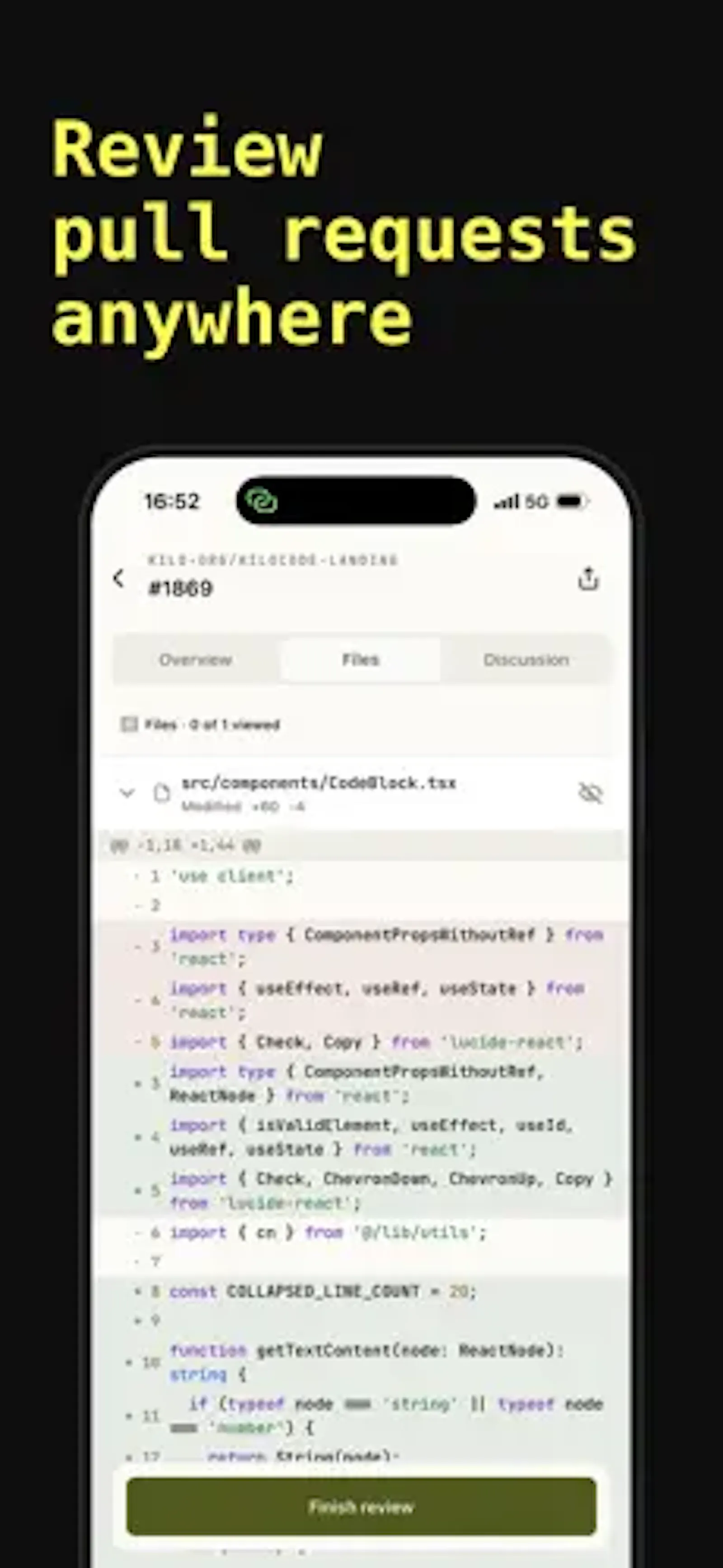 Kilo Code for iOS and Android screenshot 7