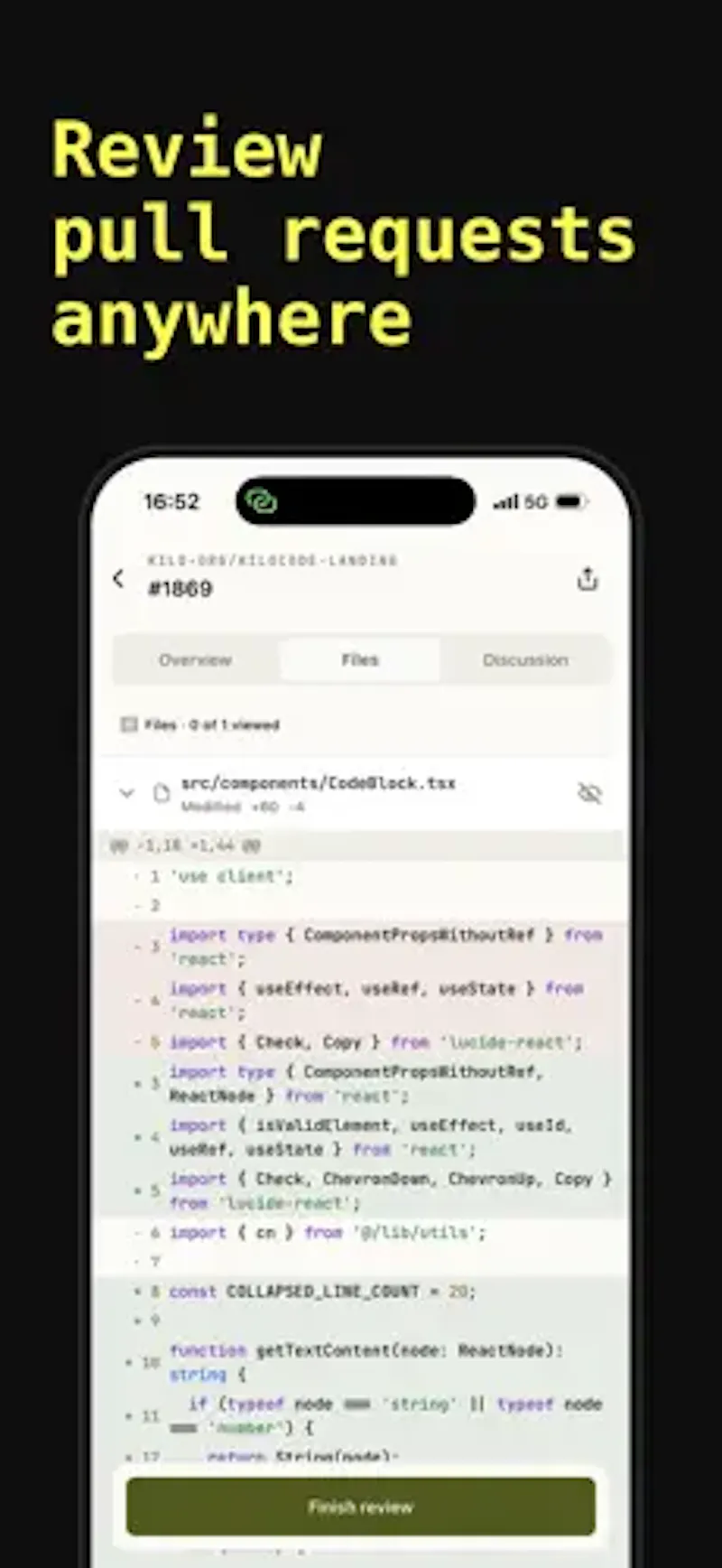 Kilo Code for iOS and Android screenshot 7
