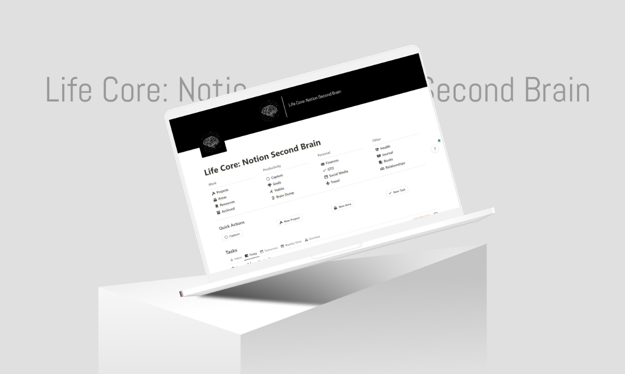 startuptile Life Core: Notion Second Brain-The ultimate Notion powerhouse