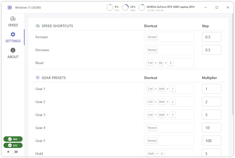 OpenSpeedy screenshot 4