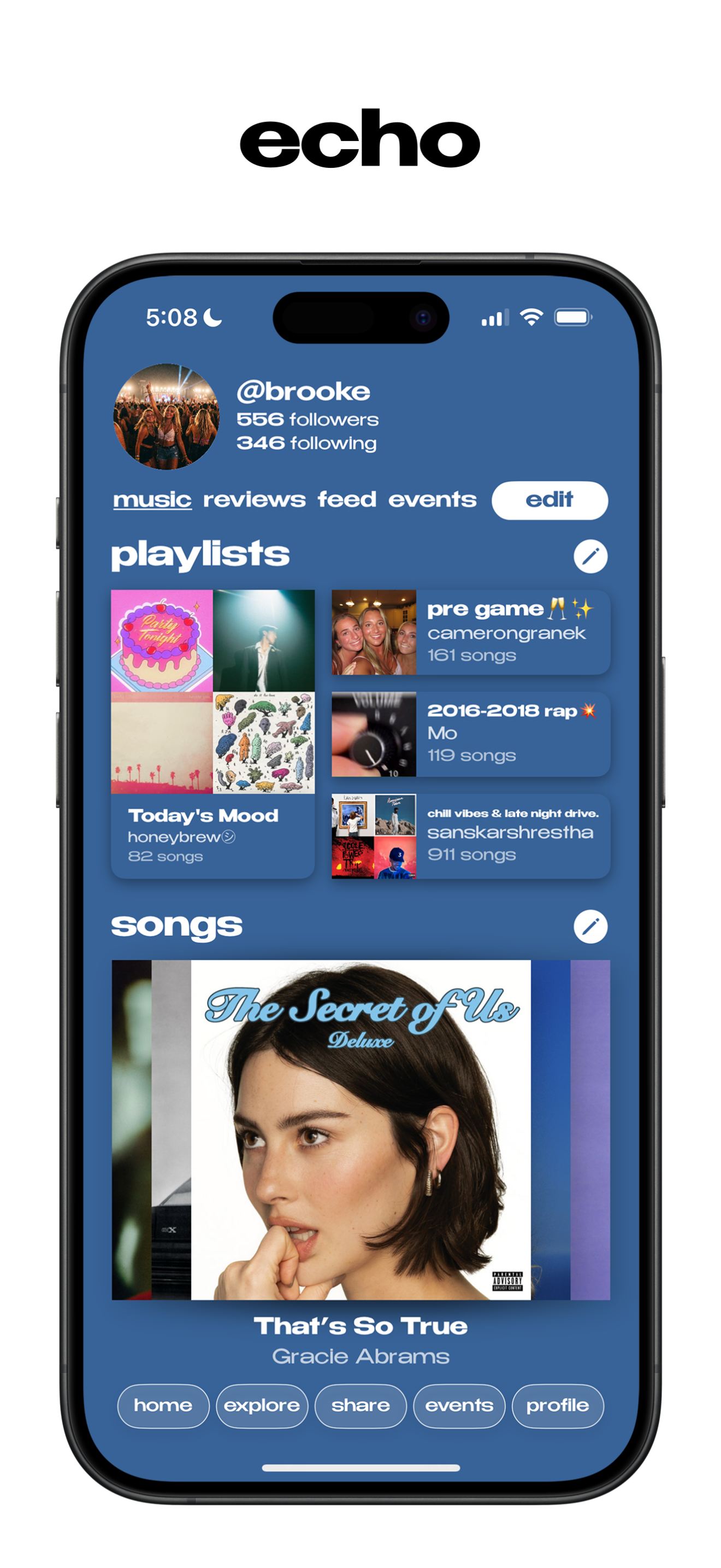 Echo: Musik teilen Medien 2