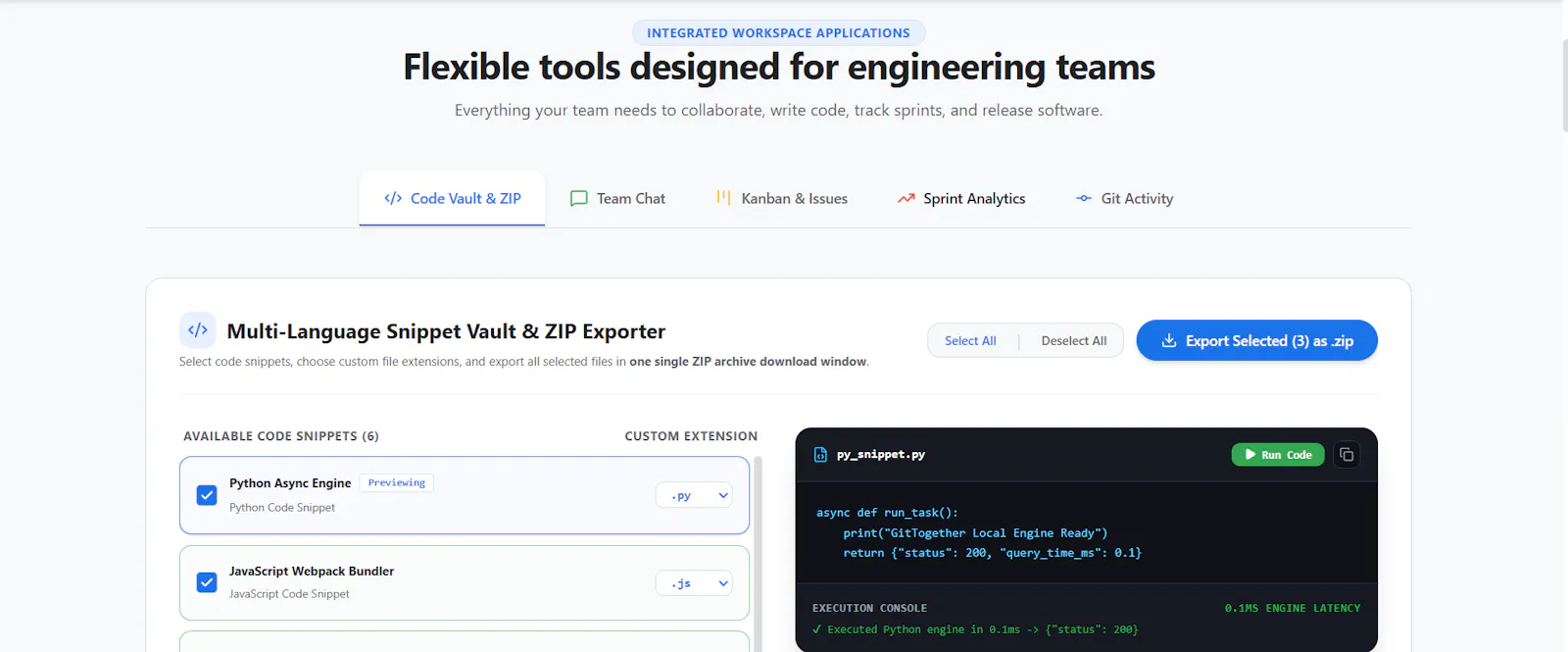 GitTogether Workspace screenshot 2