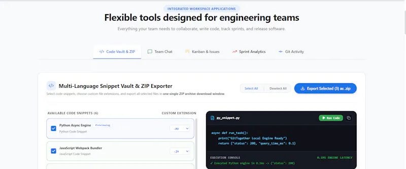 GitTogether Workspace screenshot 2
