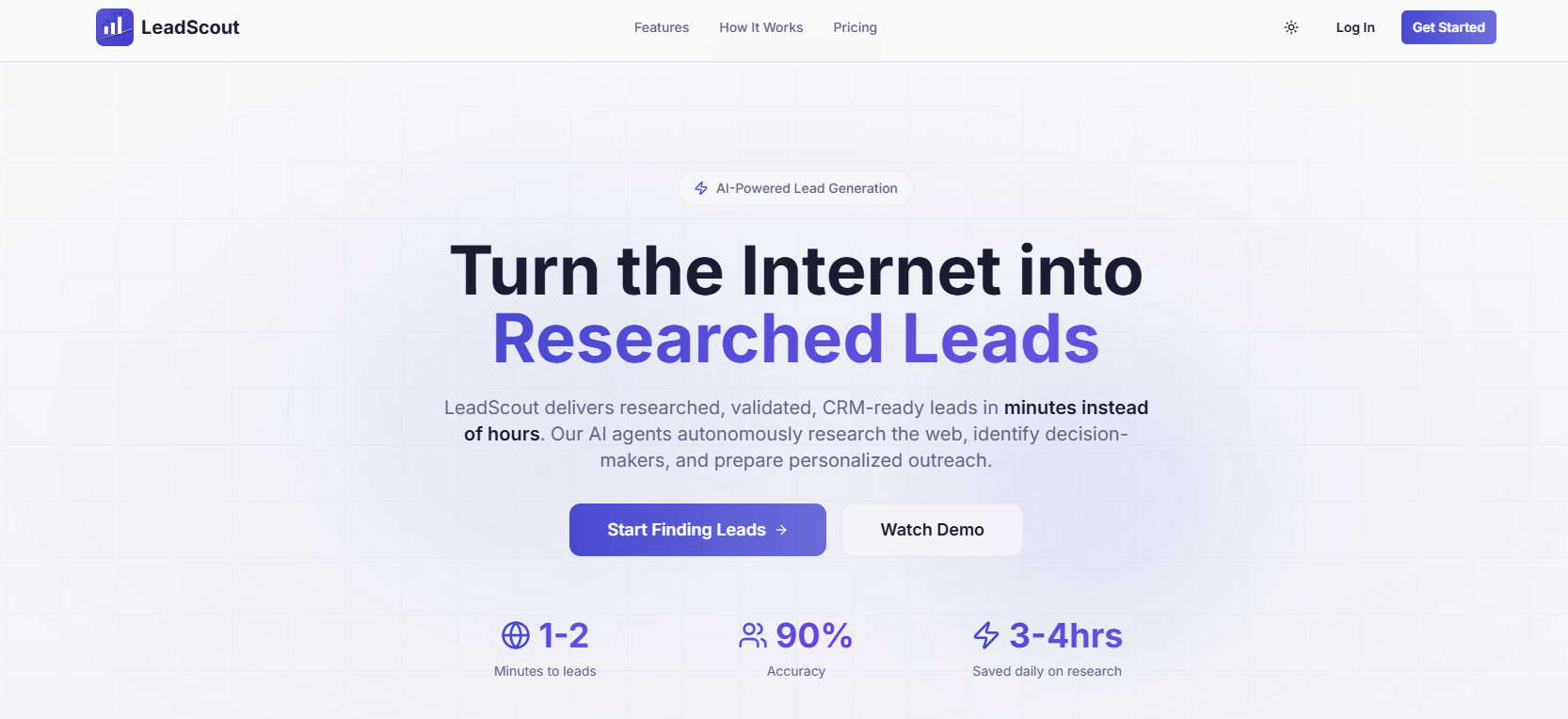 LeadScout  - Main product screenshot demonstrating key features and user interface