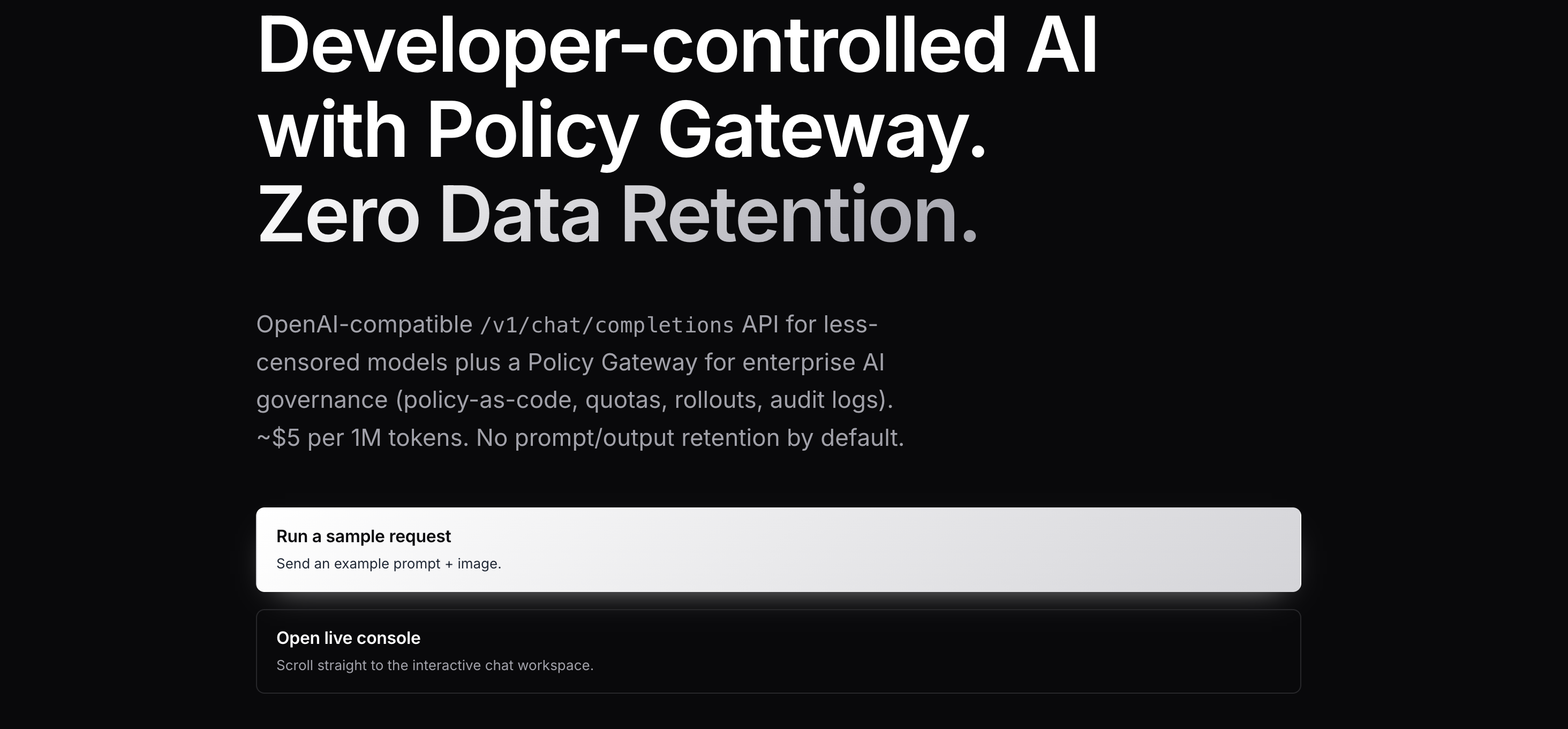 abliteration.ai - Screenshot 3 showing product features and functionality
