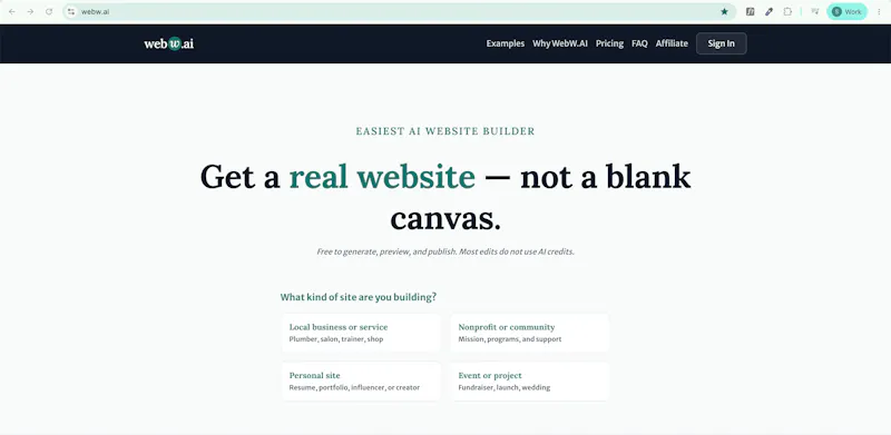 WebW.AI screenshot 2