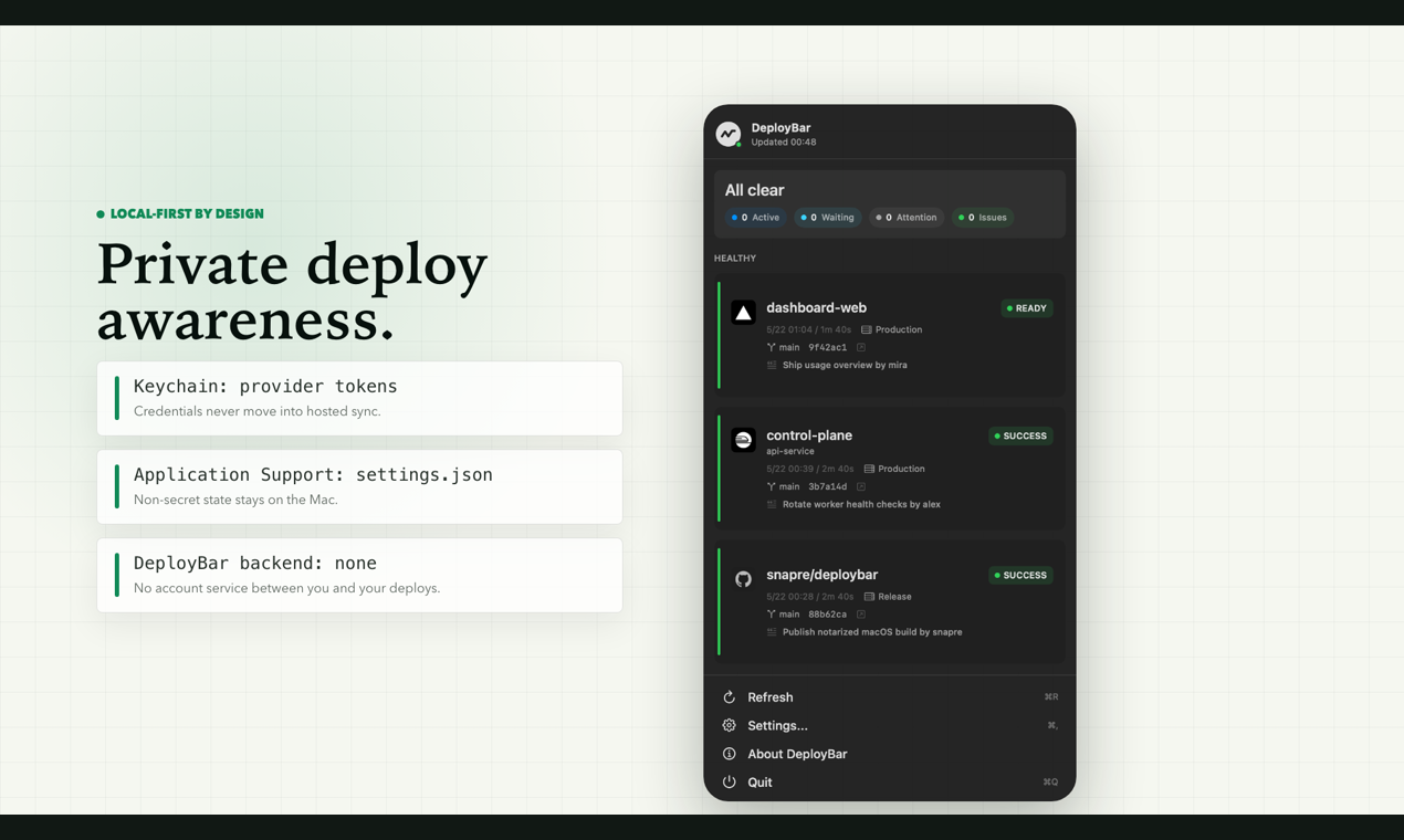 DeployBar gallery image