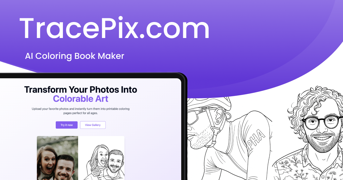 Tracepix - Turn your photos into personalized coloring art with AI media 1