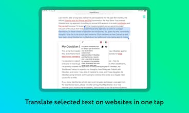 Mate Translate iOS Safari Extension gallery image