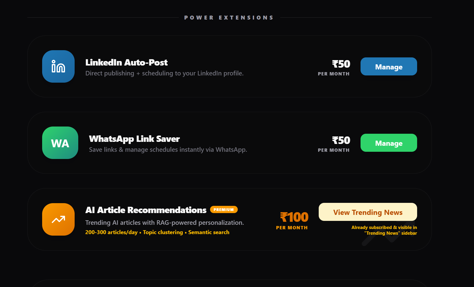 Znoia - Screenshot 5 showing product features and functionality