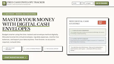 Free Cash Envelope Tracker gallery image