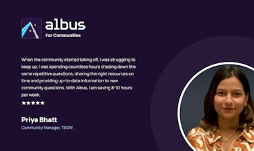 Познайте мощь искусственного интеллекта, который Альбус извлекает из бесед в Slack, чтобы предоставлять помощь в режиме реального времени.