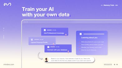 Facilité - Une personne utilisant le MindOS Memory Twin pour accéder facilement à ses informations.