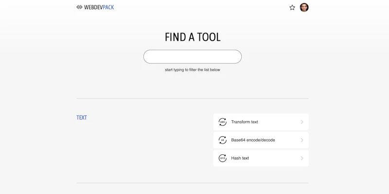WEBDEVPACK screenshot 2